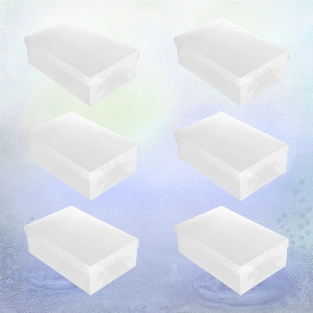 12 PCS Shoes Boxes Transparent Shoes Cases Plastic Storage Box Shoes Container for Home Shop 28x18x10cm – Clear-View Organization with a Practical Everyday Design