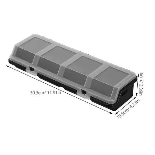 2 Pcs Screw Parts Box Storage Small Organizer Large Organizers and Bins Crate Black – Convenient Multi-Piece Set with a Practical Everyday Design