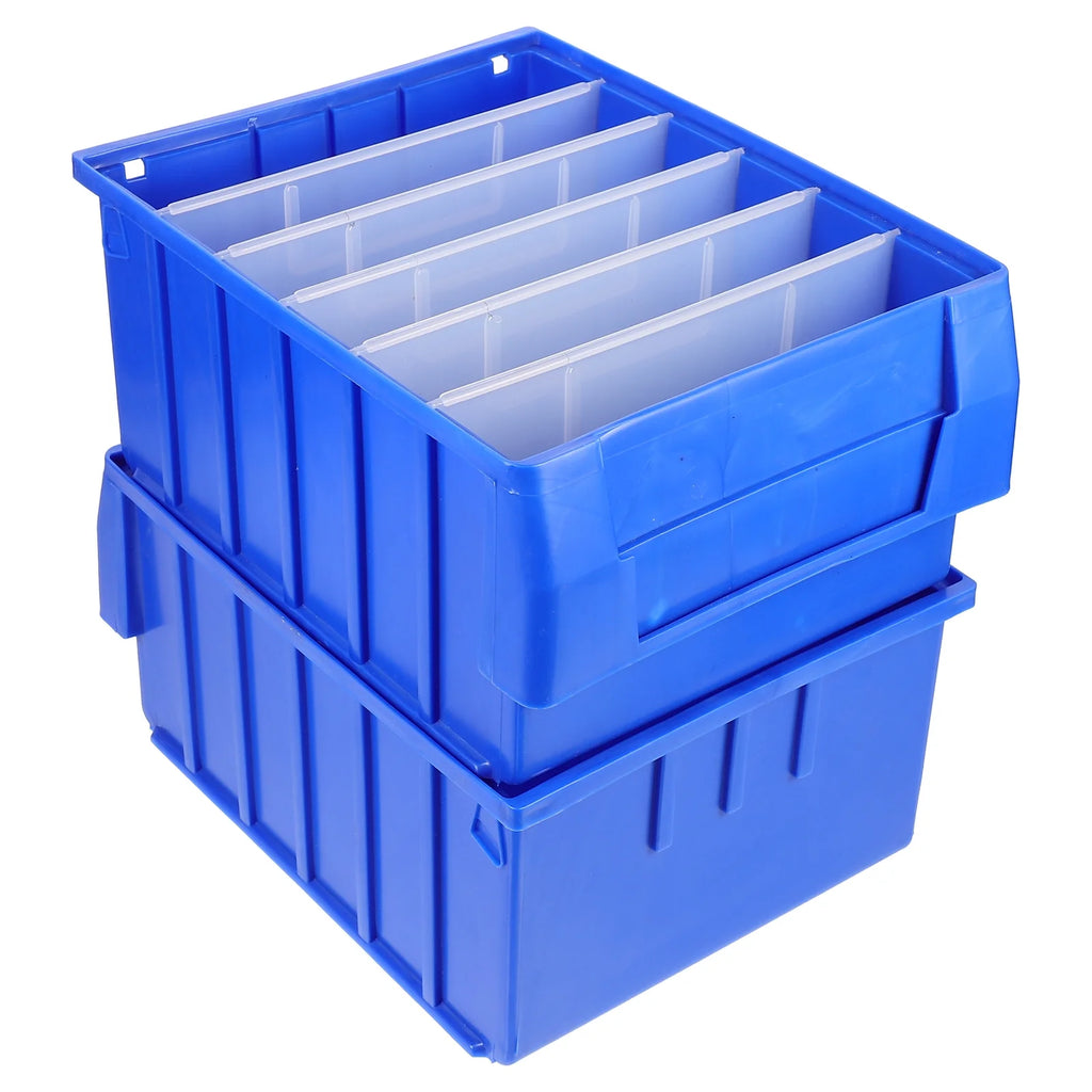 Parts Box Screw Partitions Design Blue Storage Container – Compartmented Organization with a Practical Everyday Design
