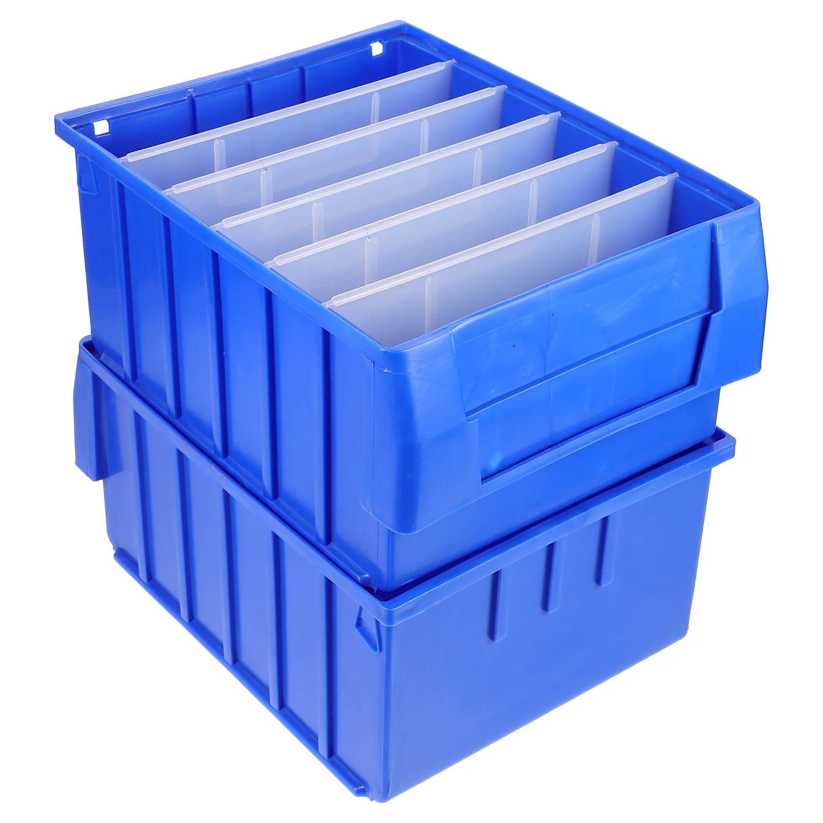 Parts Box Screw Partitions Design Blue Storage Container – Compartmented Organization with a Practical Everyday Design