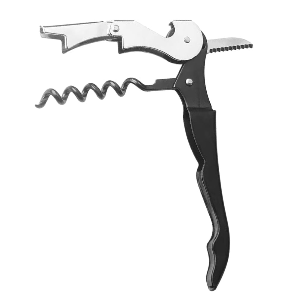 Hiroekza Opener Waiters Key For Servers Bartender With Foil Cutter Jar Opener Manual Bottle Opener Double Hinged Bottle Opener Kitchen Gadgets Clearance – Convenient Drink Preparation with a Practical Everyday Design