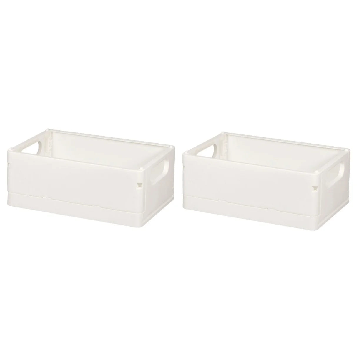 2pcs Household Storage Box Storage Organizer Box Foldable Box Plastic Desktop Makeup Storage Case – Foldable Space-Saving Design with a Practical Everyday Design