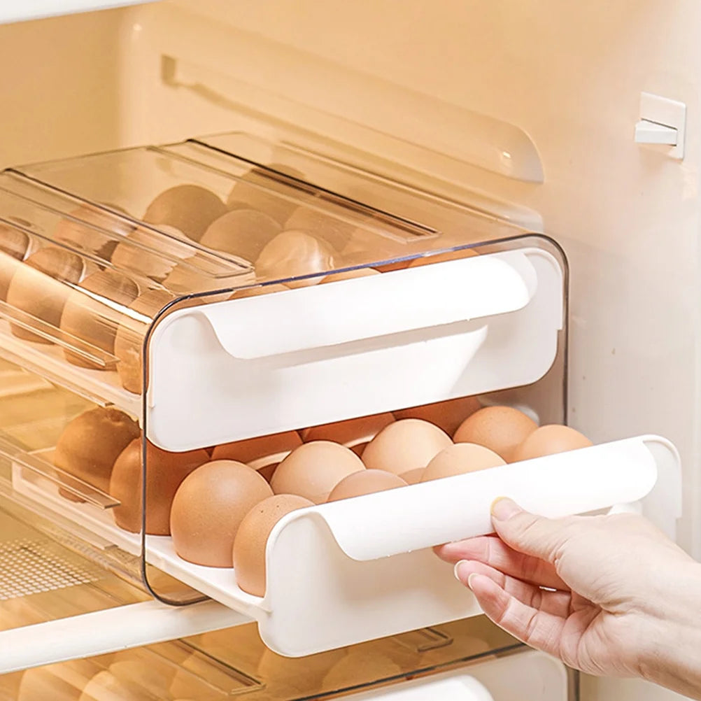 Decals Drawer Egg Carton Organizer Storage Box Baby – Convenient Family Mealtime Use with a Practical Everyday Design