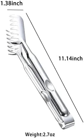 2-Piece Spaghetti Set Stainless Steel Pasta& Tongs Heat Resistant 12 Inch – Durable Stainless Steel Construction with a Practical Everyday Design