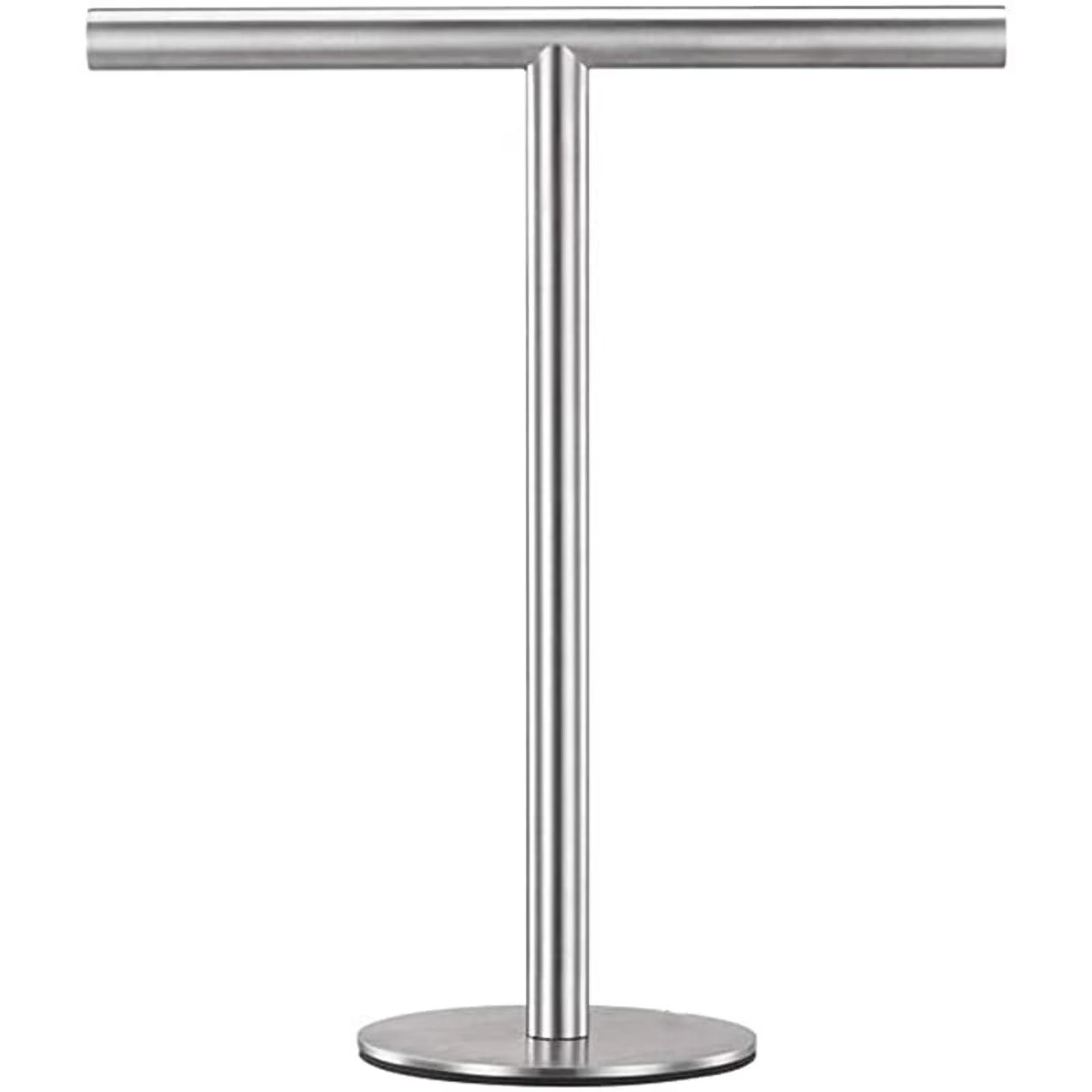 Brushed Standing Towel Rack Heavy Duty Base Stainless Steel T-Shaped Hand Towel Stand for Bathroom Kitchen. – Durable Stainless Steel Construction with a Practical Everyday Design