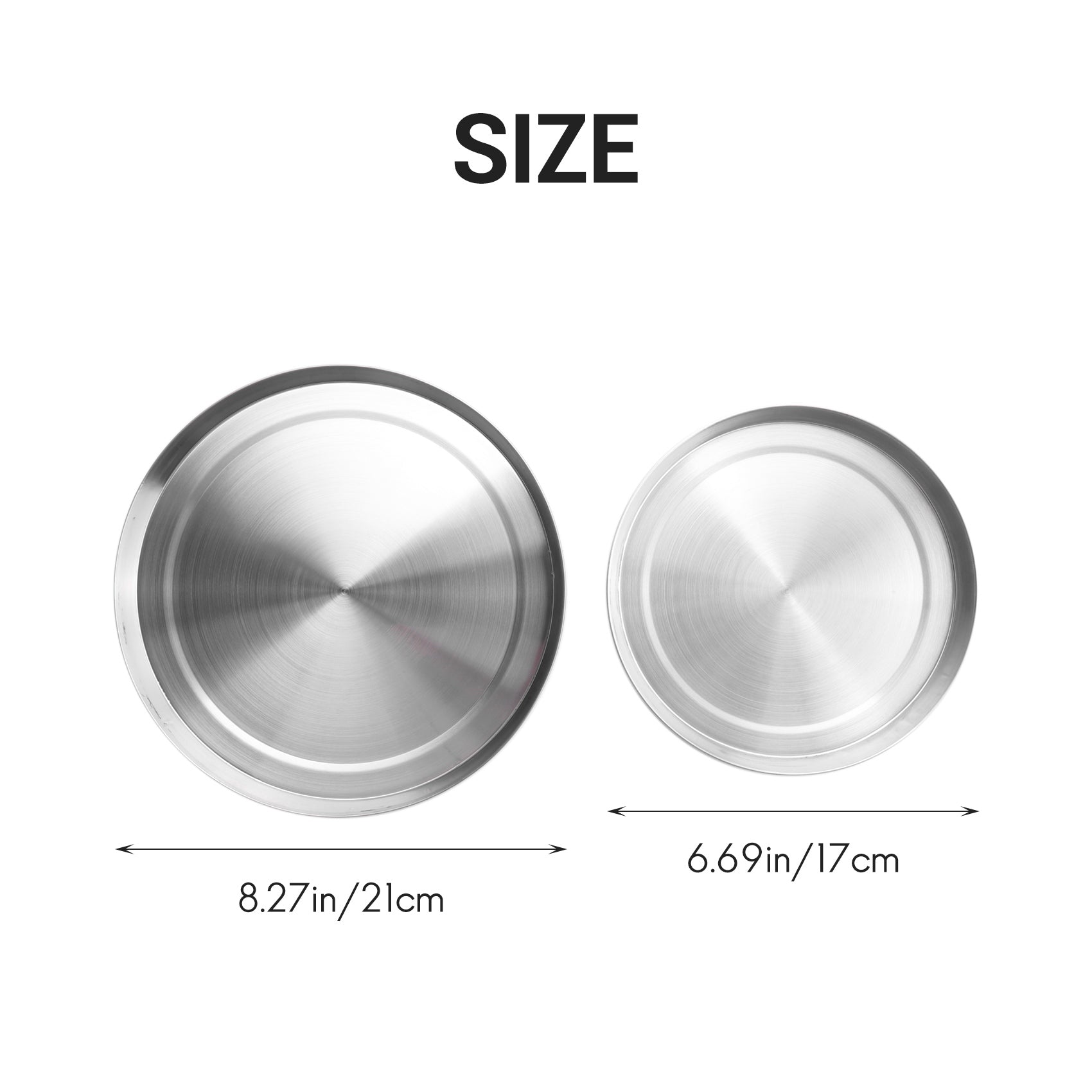 4Pcs Stainless Steel Hob Covers Stove Plate Top Cooker Protector Kit Set Utensils 17/21CM Kitchen Accessories – Durable Stainless Steel Construction with a Practical Everyday Design