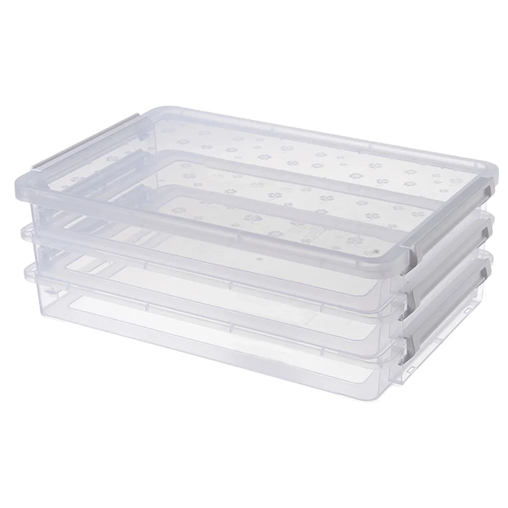 2pcs Multilayers Transparent Storage Box Clear Plastic Document Paper Filling Case – Clear-View Organization with a Practical Everyday Design