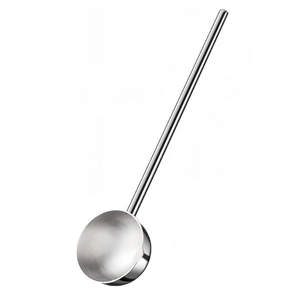 Small Soup Ladle Stainless Steel Metal Deep Spoon with Pour Spout 2 Oz Long Handle Gravy Ladles Heat- 10.5 Inch – Convenient Carry Handles with a Practical Everyday Design