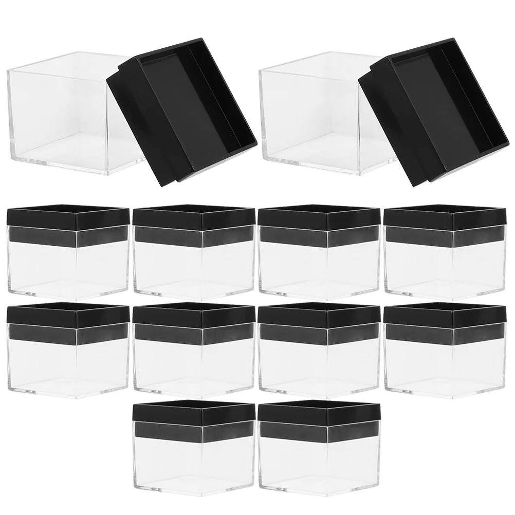 12 Pcs Specimen Boxes Capsules Small Item Storage Box Baby 4.2X4.2X3.3CM – Convenient Multi-Piece Set with a Practical Everyday Design