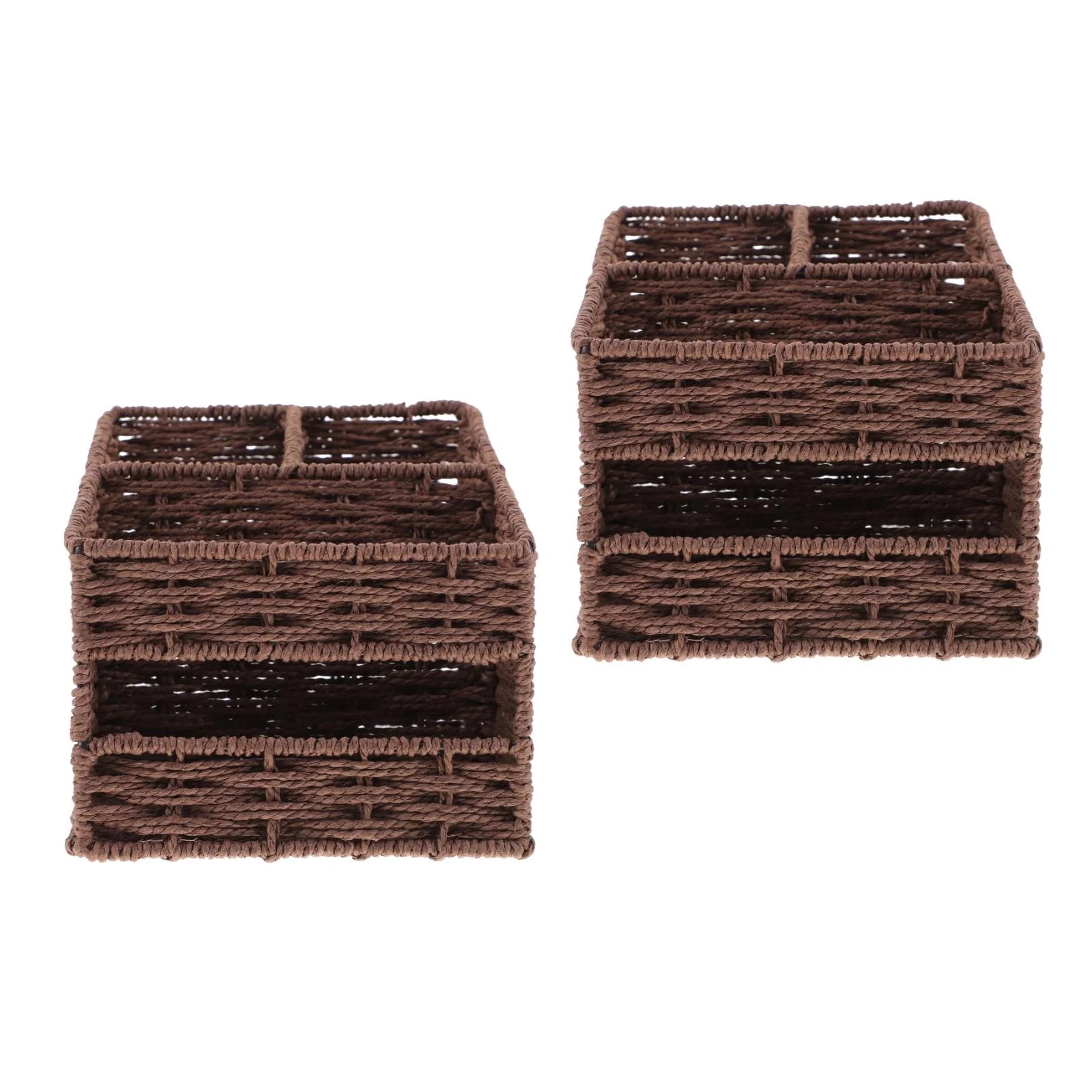 2pcs Desktop Storage Container Home Office Storage Box Sundries Small Items Organizer – Practical Home Organization with a Practical Everyday Design