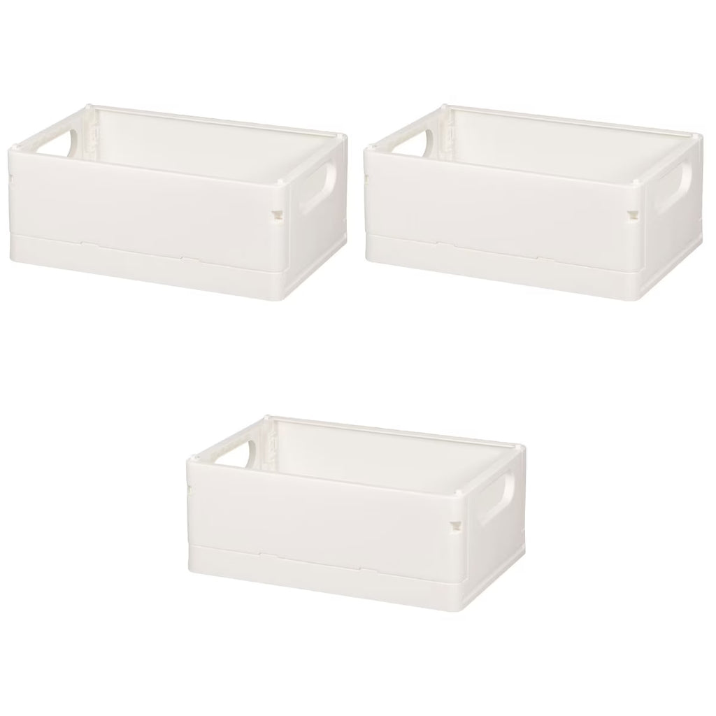 3pcsStorage Basket Collapsible Box Desktop Organizer Multi-purpose Storage Organizer – Foldable Space-Saving Design with a Practical Everyday Design
