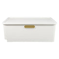Japanese Storage Box Kitchen Shelves Basket Containers with Lids White – Multiroom Organization Format with a Practical Everyday Design