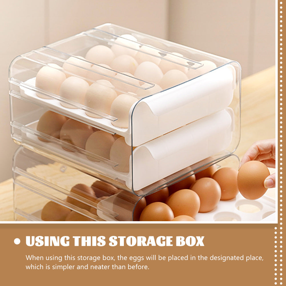 Decals Drawer Egg Carton Organizer Storage Box Baby – Convenient Family Mealtime Use with a Practical Everyday Design