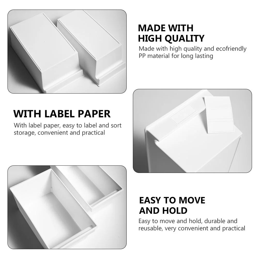 2 PCS Large Storage Containers with Lids Portable Box PP Material Boxes – Secure Lid Design with a Practical Everyday Design