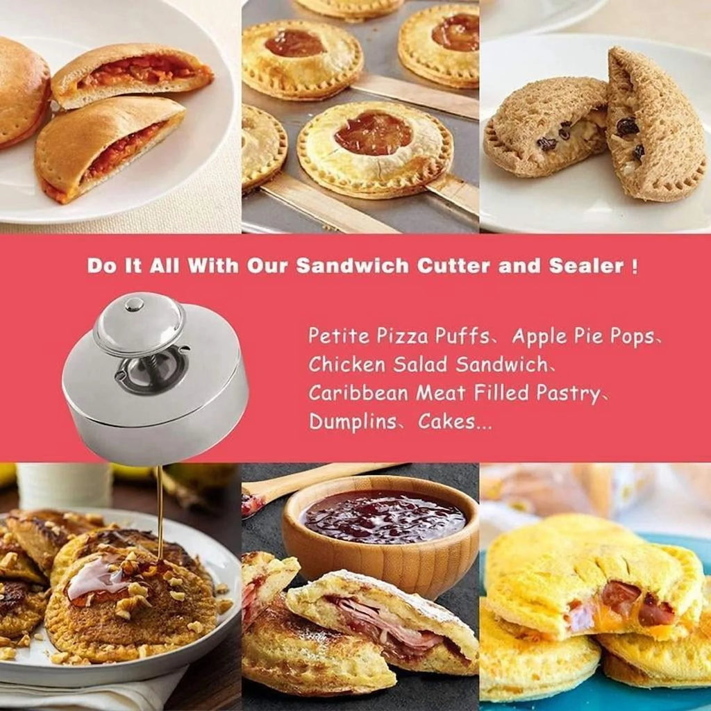 Stainless Steel Sandwich Cutter 1 Count Sandwich Maker Pastry Mold Kitchen Baking Tools Supplies, Kitchen Accessories Summer Essentials – Durable Stainless Steel Construction with a Practical Everyday Design