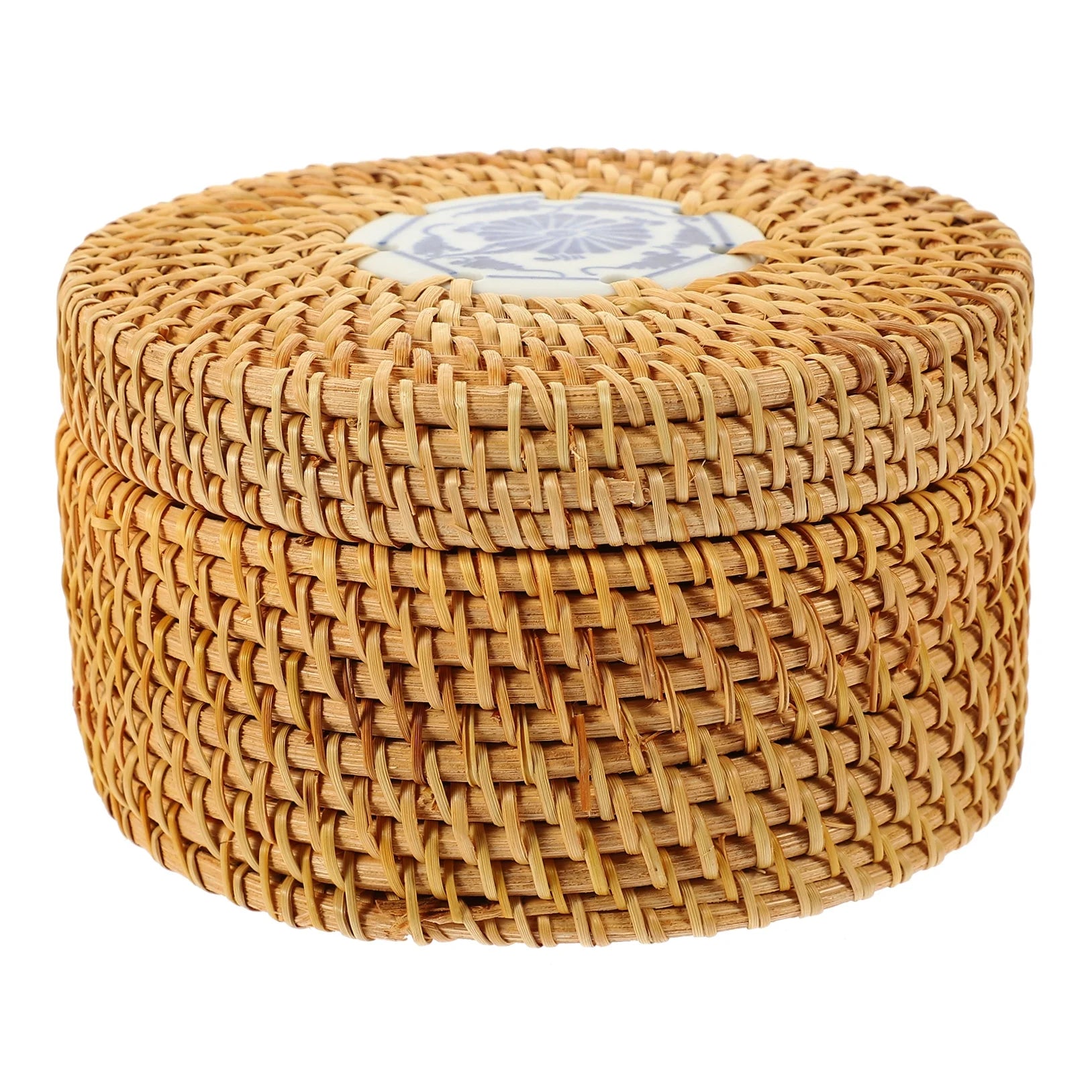Toy Rattan Nut Box Household Storage Container 14X14X8CM – Practical Home Organization with a Practical Everyday Design