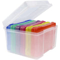 5X7 Inch Photo Storage Box Organizer Picture Containers Multicolor Plastic Craft Keeper Case – Practical Home Organization with a Practical Everyday Design