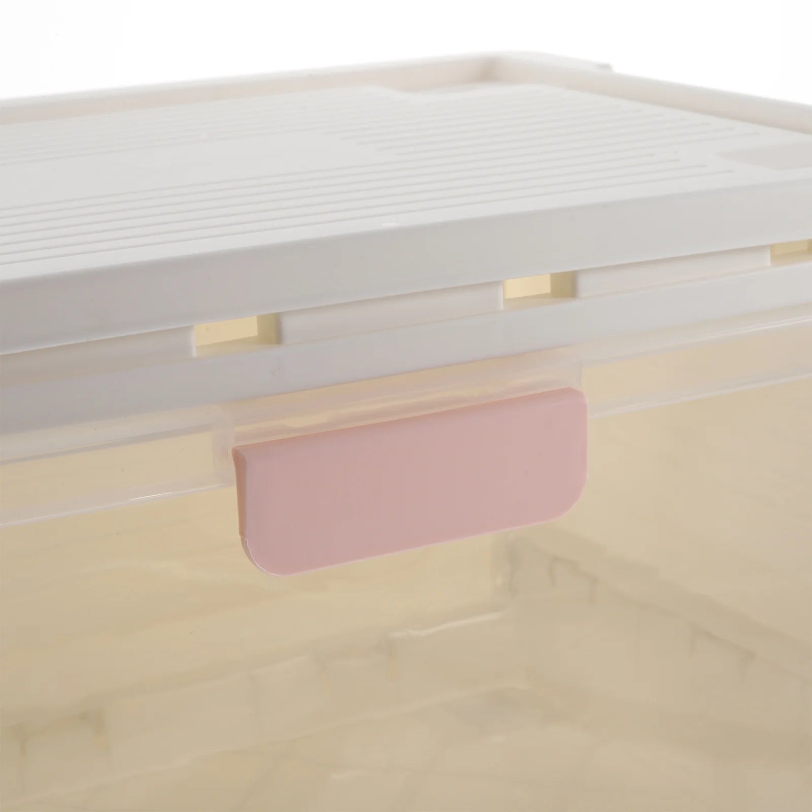 Storage Bins Boxes with Lids Heavy Duty Collapsible Crate Pink – Foldable Space-Saving Design with a Practical Everyday Design