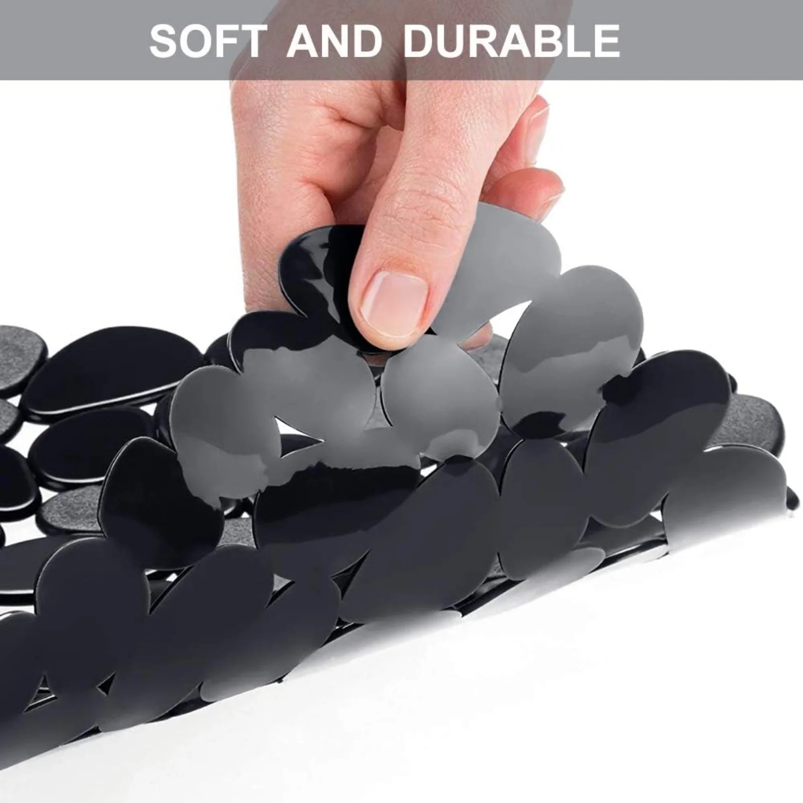 Bligli Pebble Sink Mat 2-Pack - PVC Kitchen Protector for Stainless Steel/Ceramic Dish Drying Mat for Dishes 15.7" x 11.8" Black – Durable Stainless Steel Construction with a Practical Everyday Design