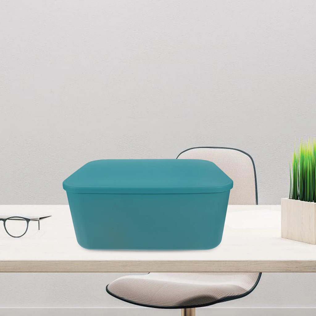 Extra Large with Lid Easy to Hold Storage Bin Office Box – Secure Lid Design with a Practical Everyday Design
