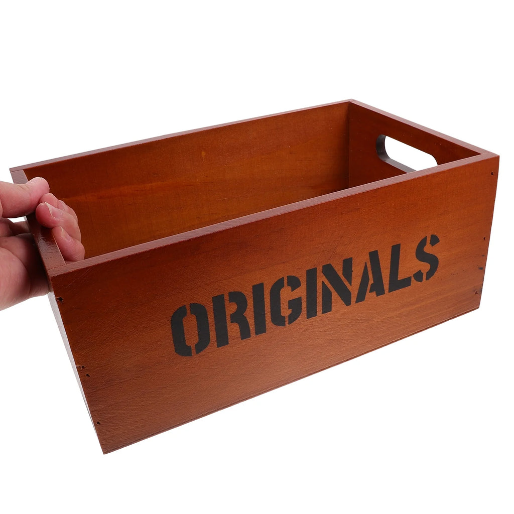 Monitor Stand Cube Storage Wooden Storage Box Office 26.00X16.00X11.00CM Brown – Natural-Look Construction with a Practical Everyday Design