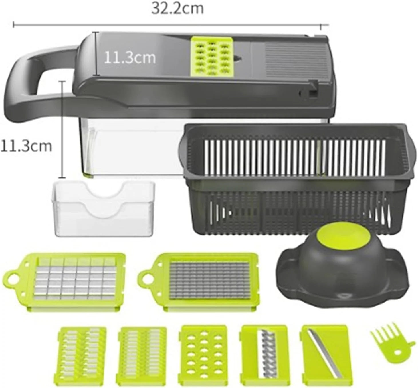 14Pcs Multi-Functional Vegetable Cutter & Slicer Trendgolden Food Chopper Stainless Steel Blades Kitchen Gadgets & Accessories (Pink) – Durable Stainless Steel Construction with a Practical Everyday Design