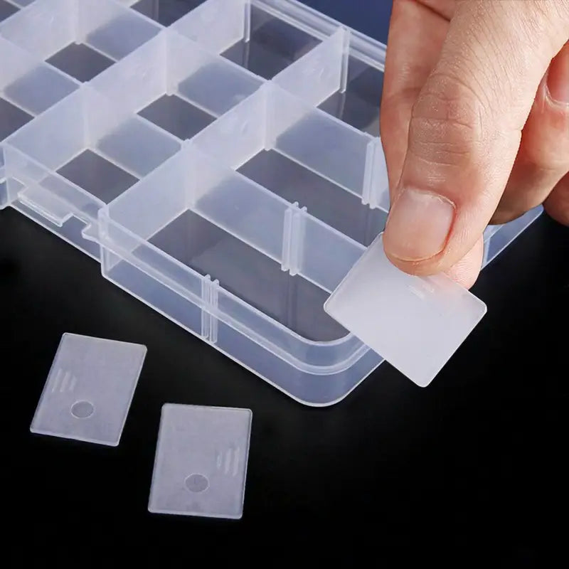[Clear Jewelry Box] 6pcs Clear Jewelry Box | Plastic Bead Storage Craft Container Earrings Organizer – Clear-View Organization with a Practical Everyday Design