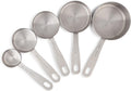 Stainless Steel Measuring Cups Heavy-Duty 5-Piece Set with Storage Ring – Kitchen Measuring Tools – Durable Stainless Steel Construction with a Practical Everyday Design