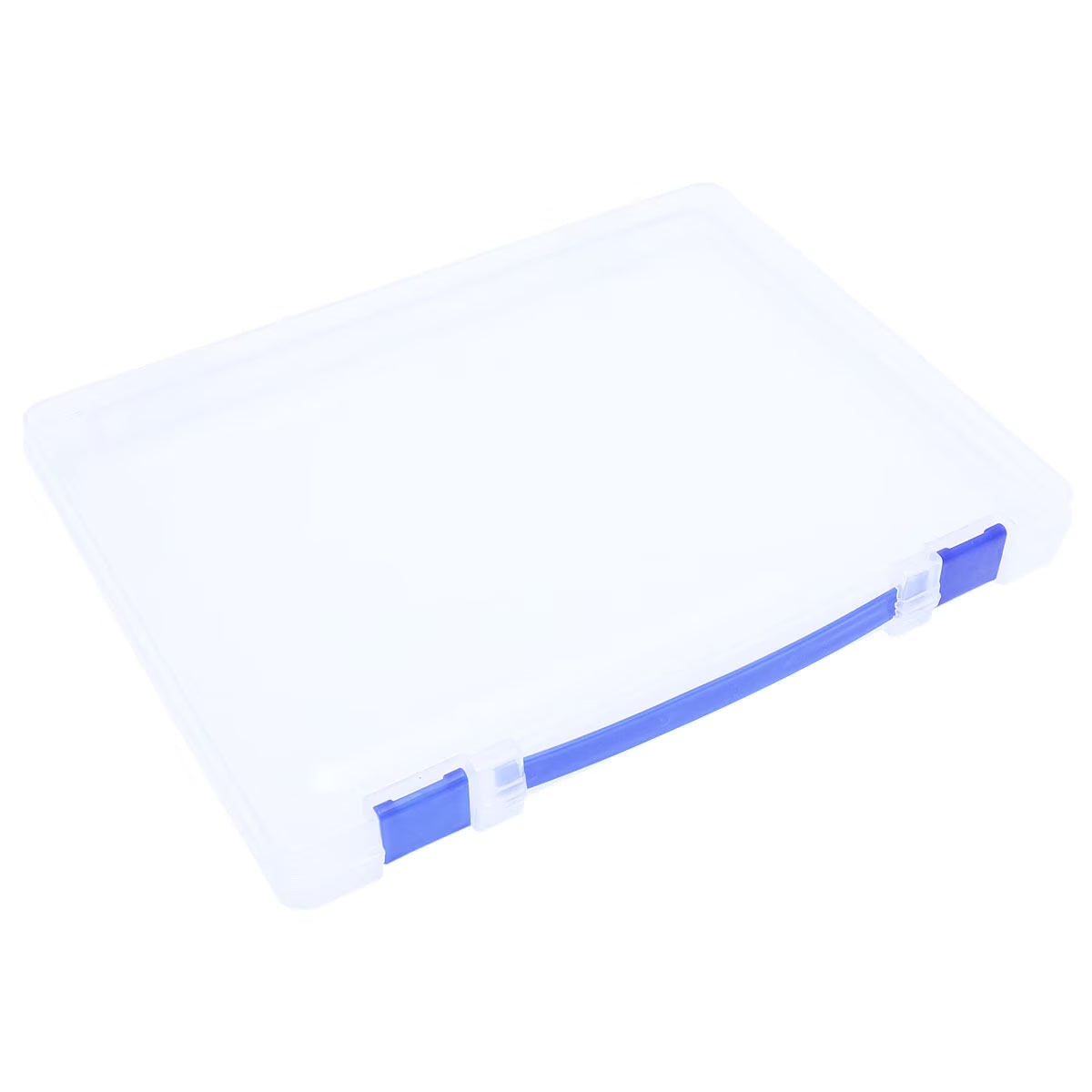 Transparent Storage Box Clear Plastic Document Paper Filling File Case Portable Ducoment Storage Holder with Blue Buckle – Everyday Household Format with a Practical Everyday Design