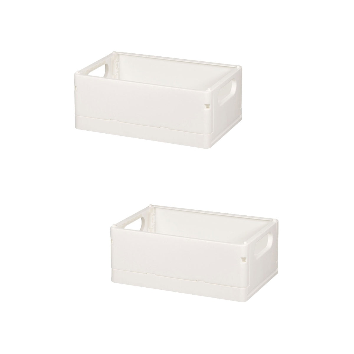 2pcs Household Storage Box Storage Organizer Box Foldable Box Plastic Desktop Makeup Storage Case – Foldable Space-Saving Design with a Practical Everyday Design