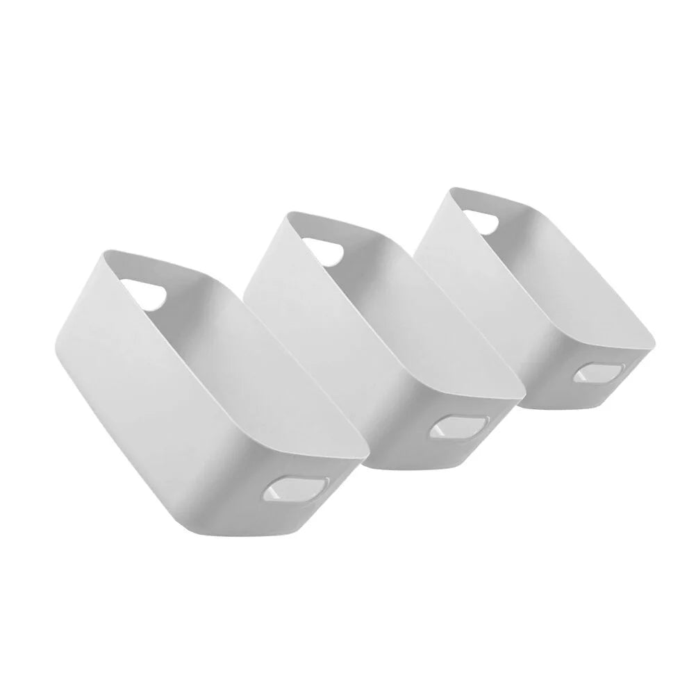 Basket Storage Box Three-Piece Set Medium Containers Boxes – Convenient Multi-Piece Set with a Practical Everyday Design