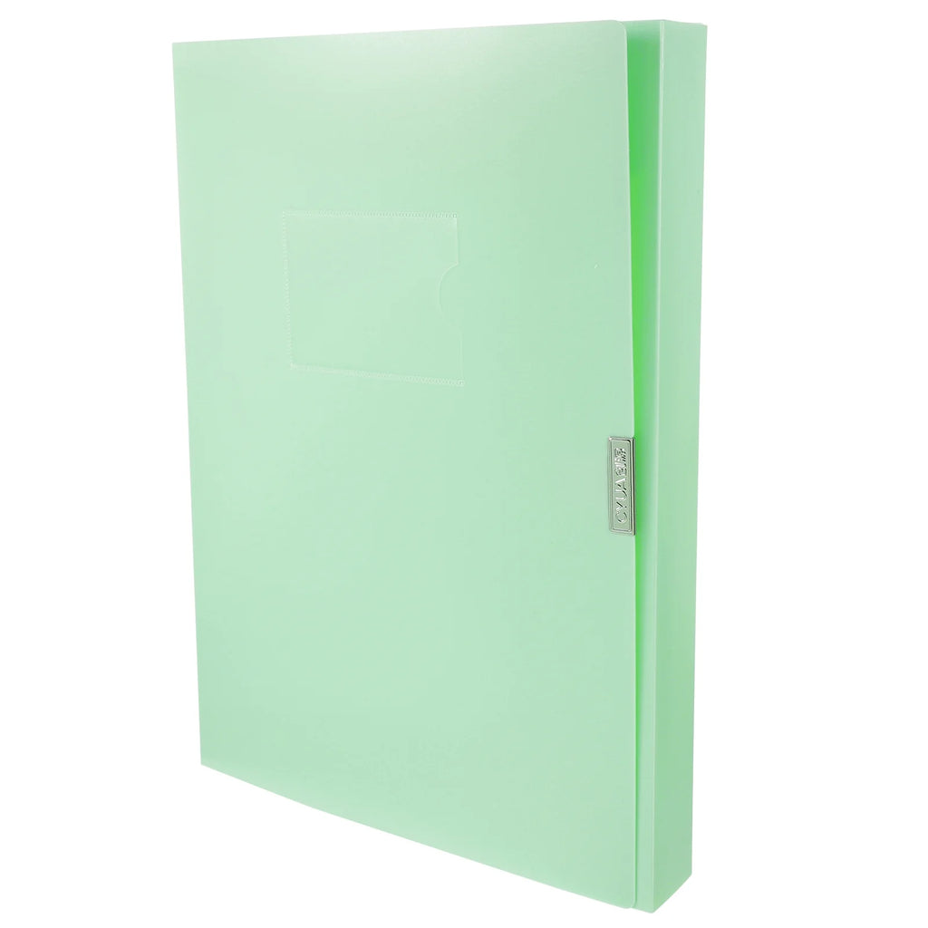 A4 File Box Photo Storage Boxes Organizer Folder Office Light Green – Practical Home Organization with a Practical Everyday Design