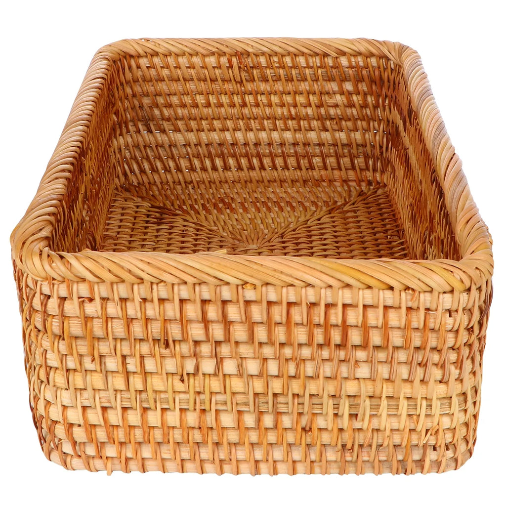 Wicker Basket with Lid Storage Boxes Lids Practical Home Child – Secure Lid Design with a Practical Everyday Design