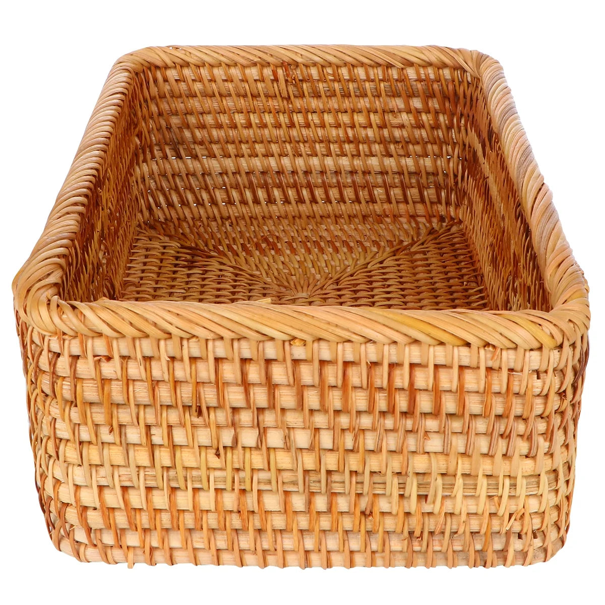Wicker Basket with Lid Storage Boxes Lids Practical Home Child – Secure Lid Design with a Practical Everyday Design