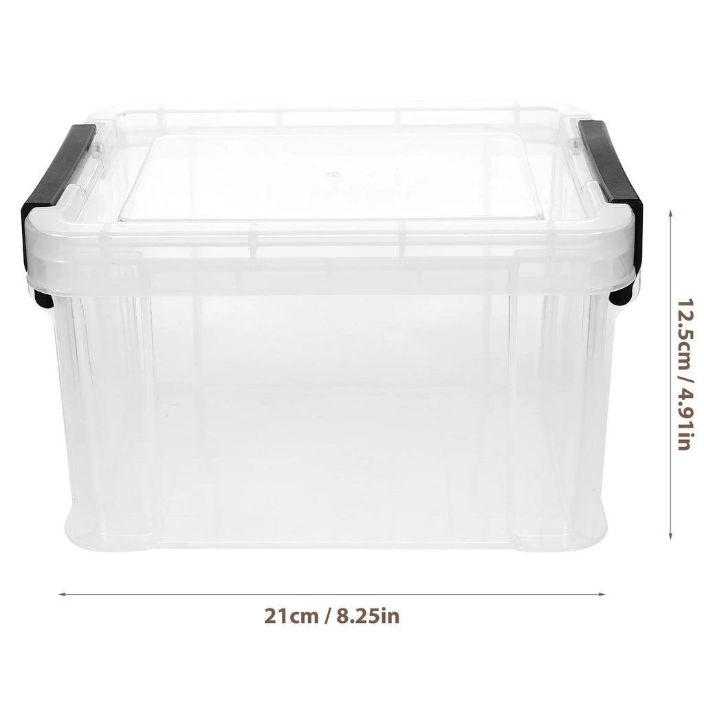 Lids Office Stationery Storage Box 21X16.4X12.5CM Transparent – Clear-View Organization with a Practical Everyday Design