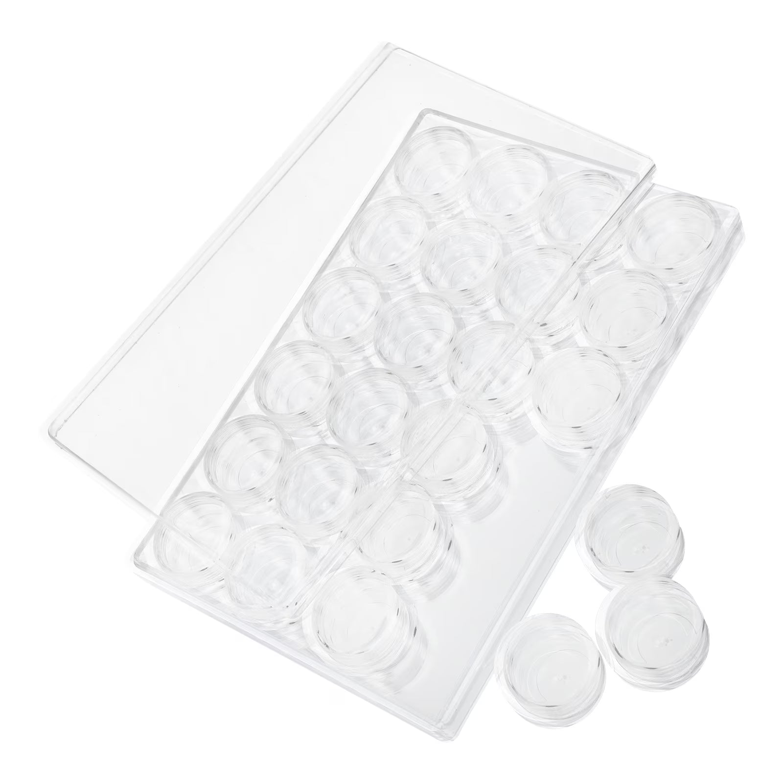 Closet Bead Organizers Storage Boxes 24X16cm Transparent – Clear-View Organization with a Practical Everyday Design