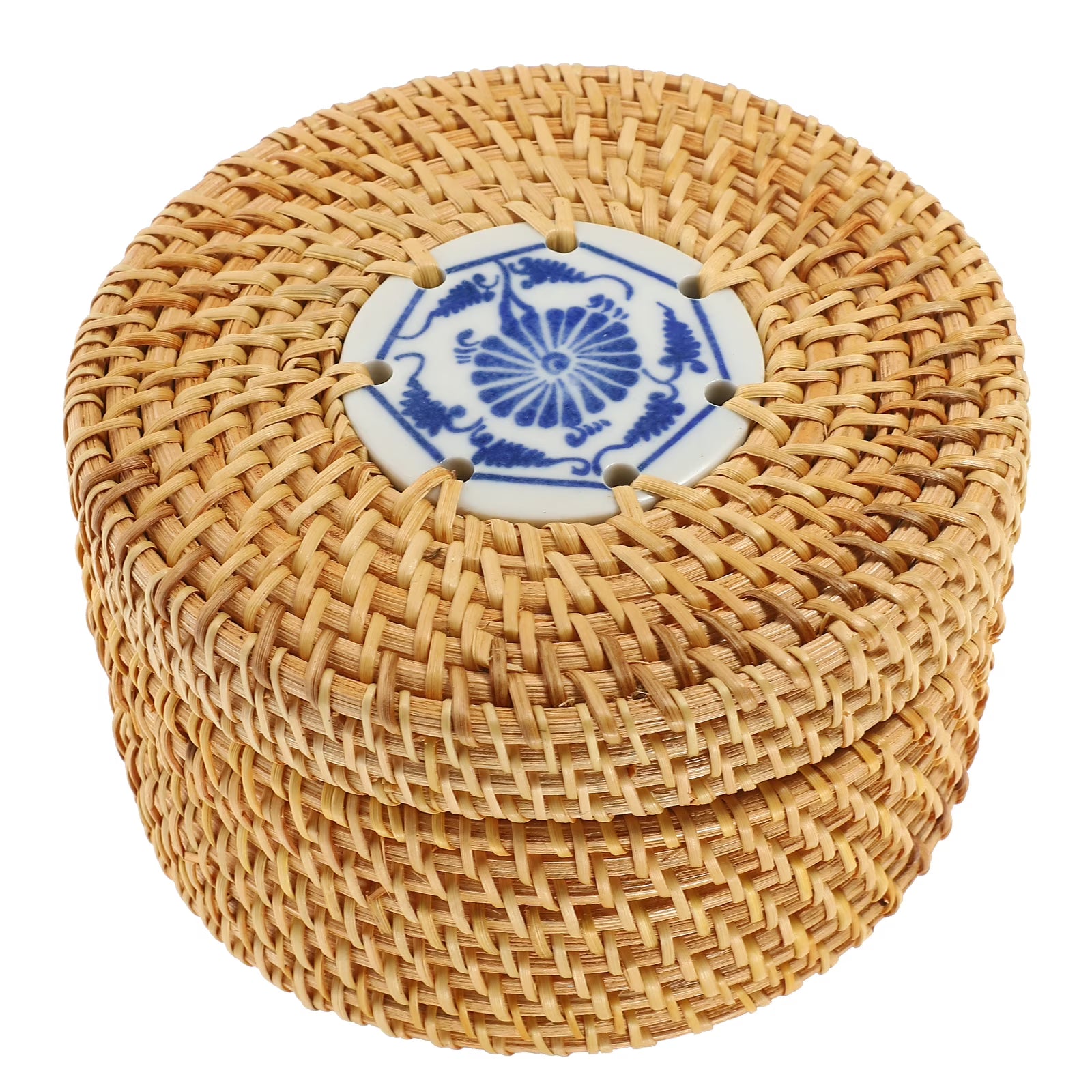 Toy Rattan Nut Box Household Storage Container 14X14X8CM – Practical Home Organization with a Practical Everyday Design