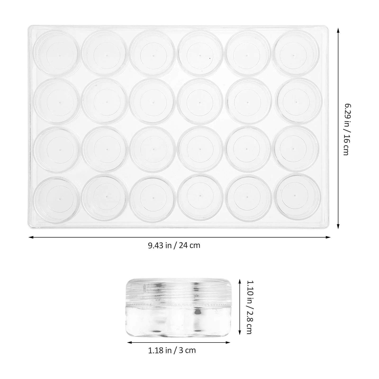 Closet Bead Organizers Storage Boxes 24X16cm Transparent – Clear-View Organization with a Practical Everyday Design