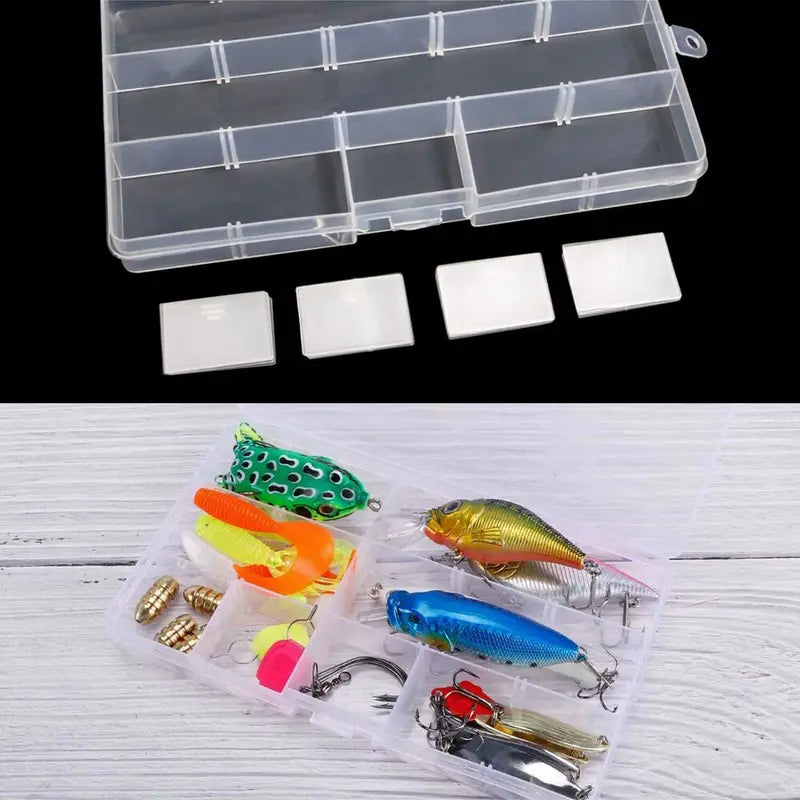 [Clear Jewelry Box] 6pcs Clear Jewelry Box | Plastic Bead Storage Craft Container Earrings Organizer – Clear-View Organization with a Practical Everyday Design
