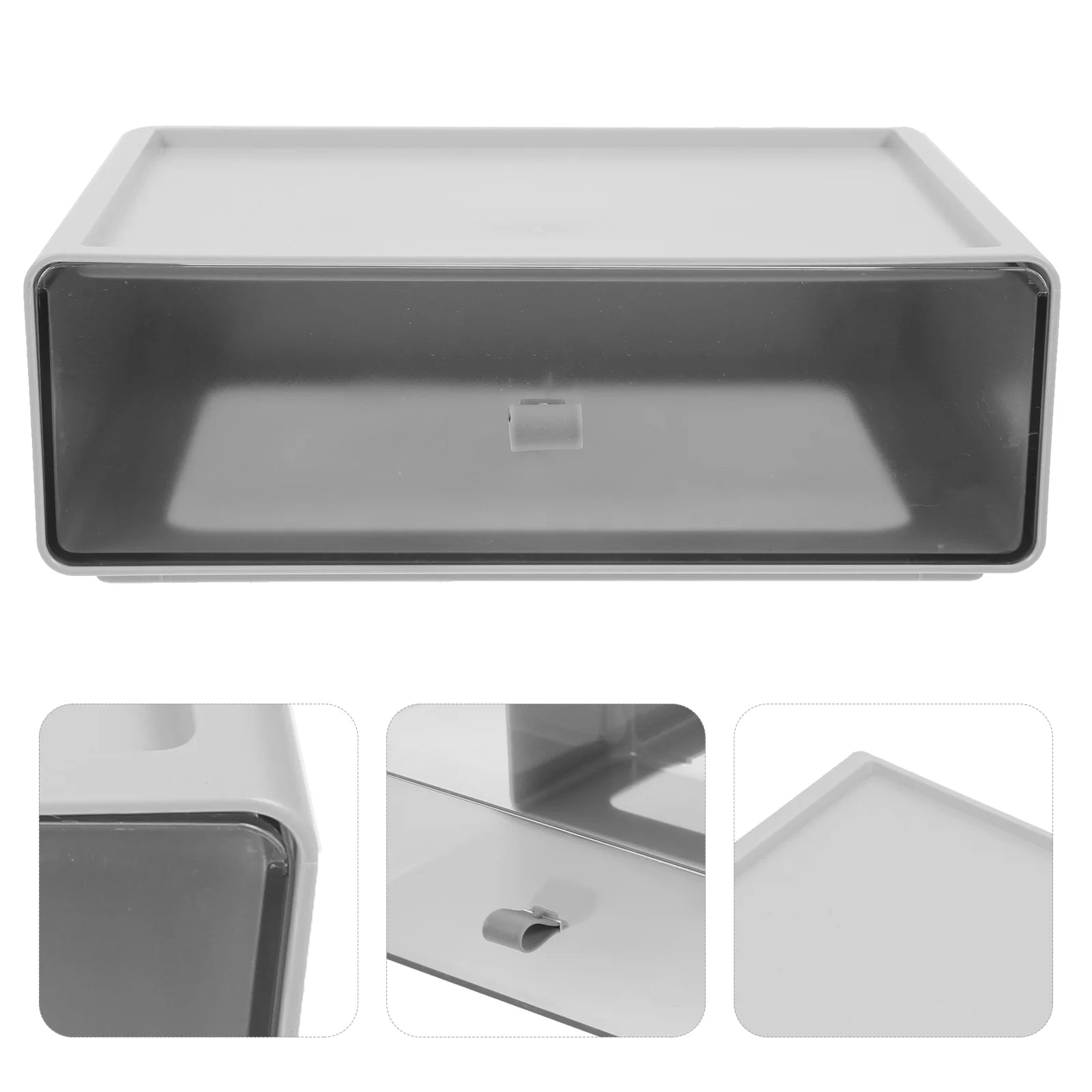 Storage Boxes for Shelves Drawer Stackable Desk Organizer – Everyday Household Format with a Practical Everyday Design