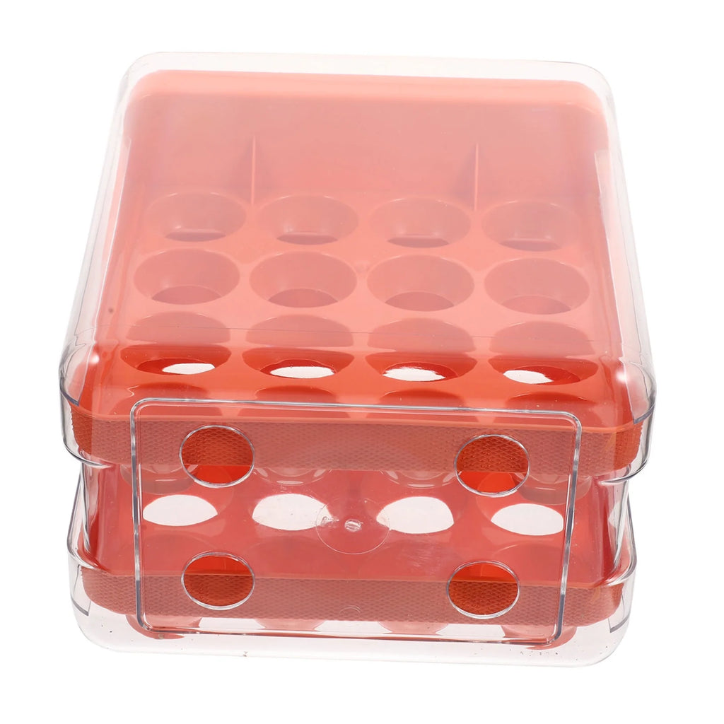 Holder Decor Egg Storage Box Egg Storage Shelf 21.5x22.5x14cm Orange – Practical Home Organization with a Practical Everyday Design