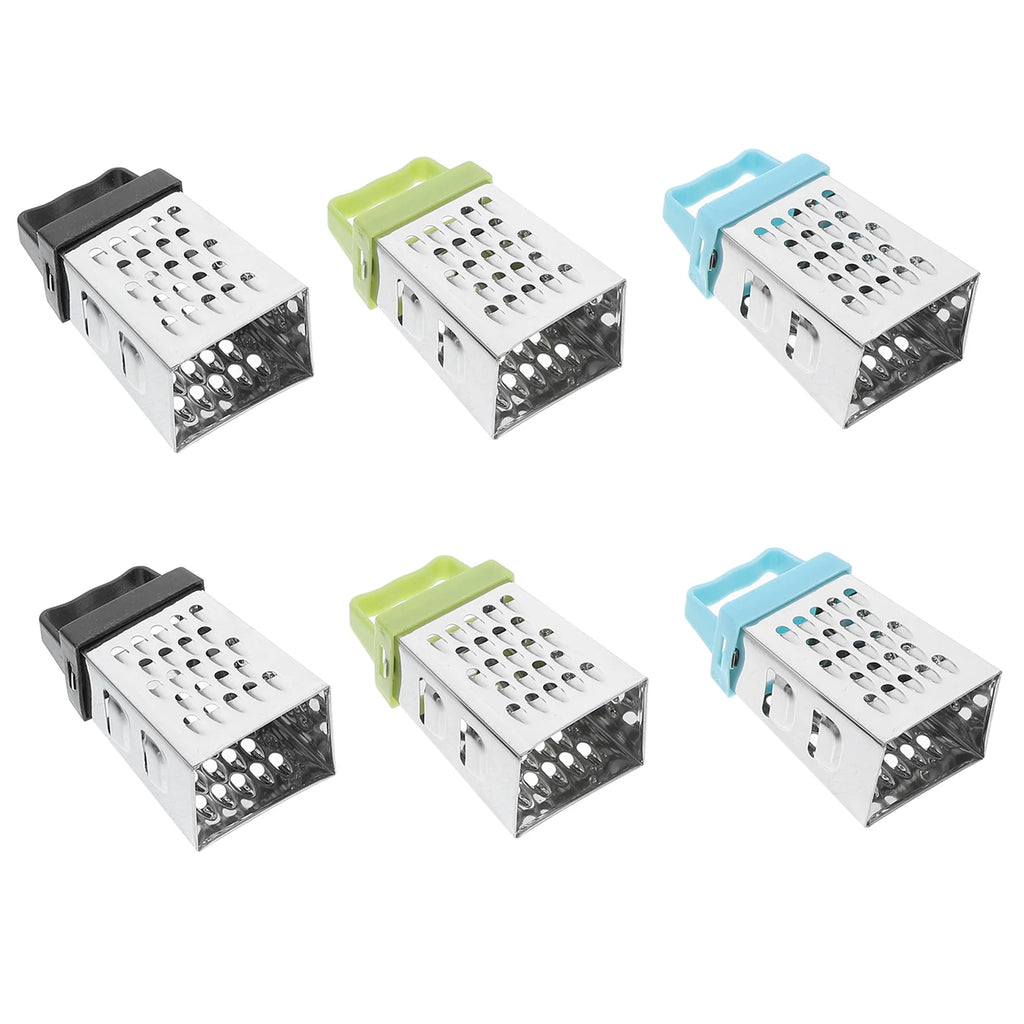 unbranded 6pcs Mini Cheese Grater Stainless Steel Small Box Grater Vegetables Shredder Handheld Kitchen Tool for Slicing Cheese Ginger Potatoes – Durable Stainless Steel Construction with a Practical Everyday Design