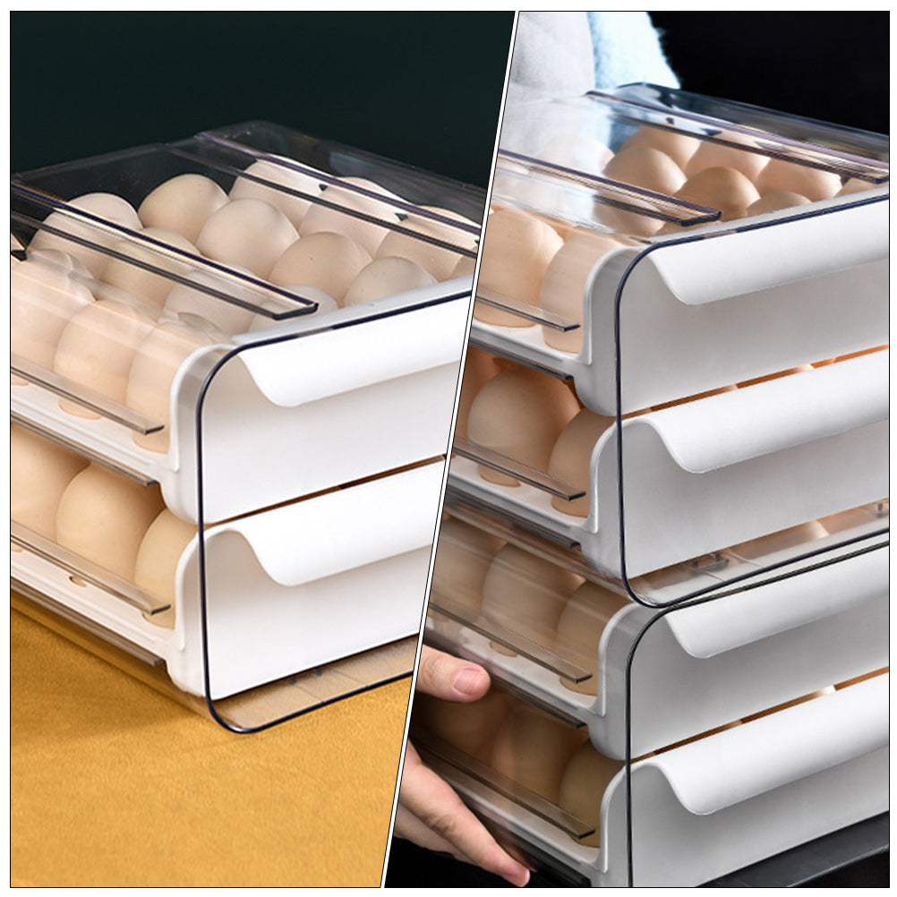 Decals Drawer Egg Carton Organizer Storage Box Baby – Convenient Family Mealtime Use with a Practical Everyday Design