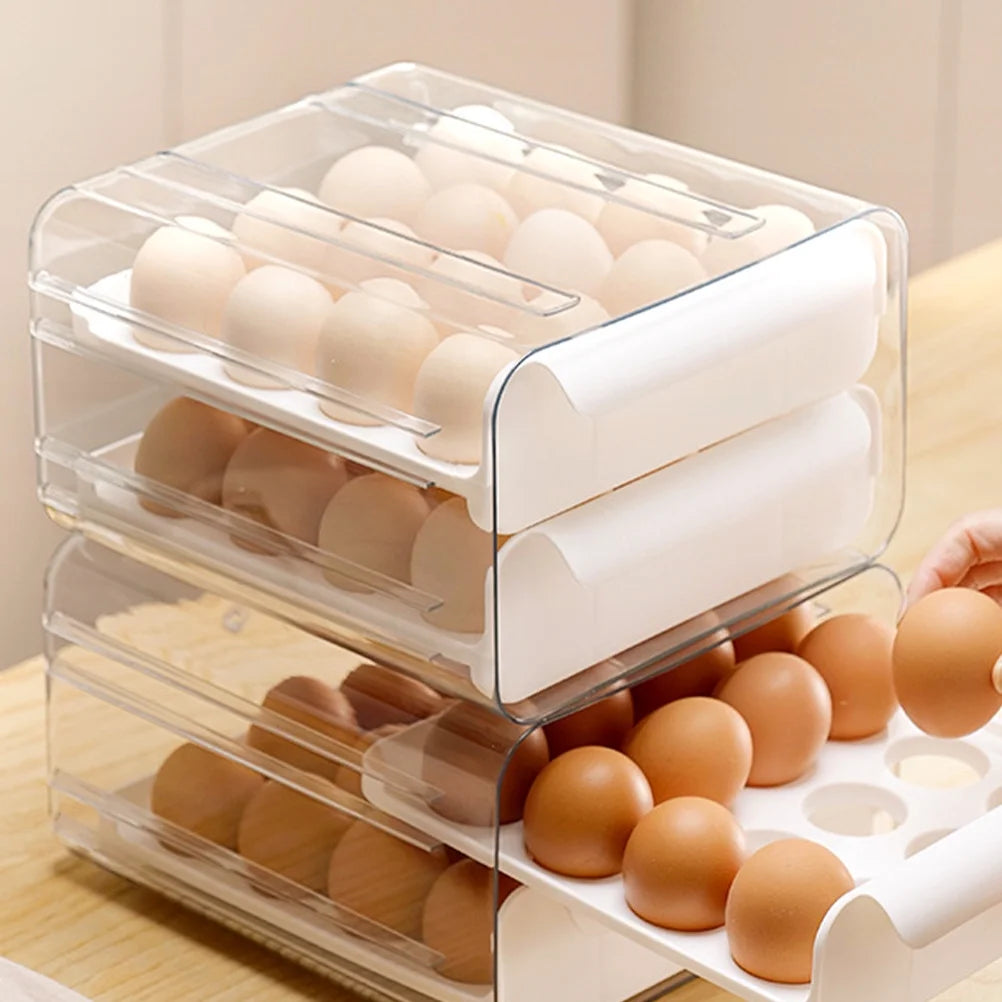 Decals Drawer Egg Carton Organizer Storage Box Baby – Convenient Family Mealtime Use with a Practical Everyday Design