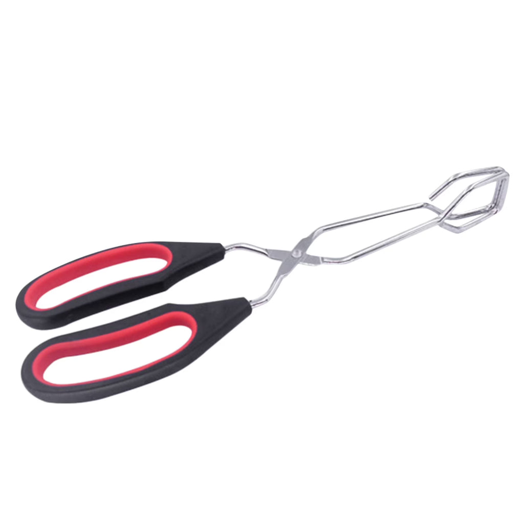 Scissor Tongs with Silicone Tips 23.5x7.5cm Stainless Steel Nonstick Kitchen Cooking Tool – Durable Stainless Steel Construction with a Practical Everyday Design