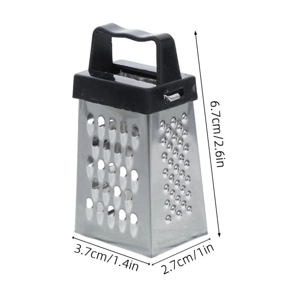 unbranded 6pcs Mini Cheese Grater Stainless Steel Small Box Grater Vegetables Shredder Handheld Kitchen Tool for Slicing Cheese Ginger Potatoes – Durable Stainless Steel Construction with a Practical Everyday Design