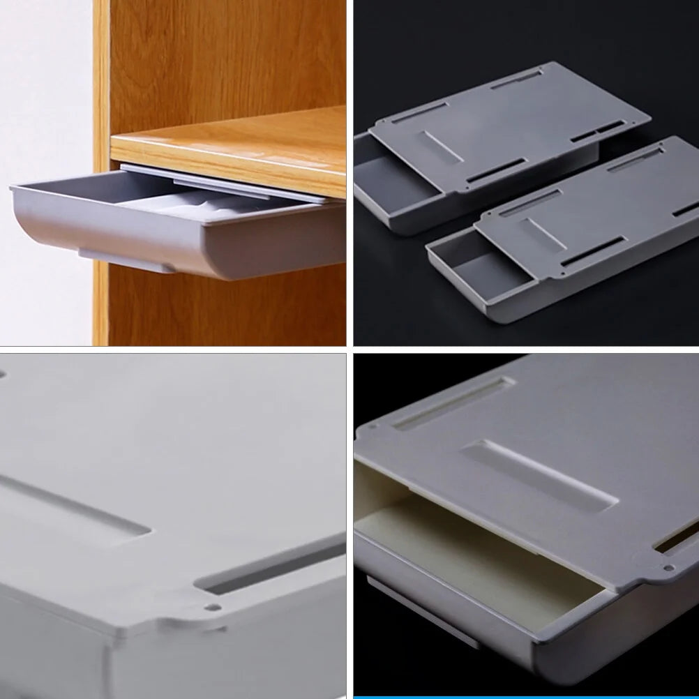 Wire Punch Free Storage Box Hanging Container Drawer Office – Space-Saving Hanging Design with a Practical Everyday Design