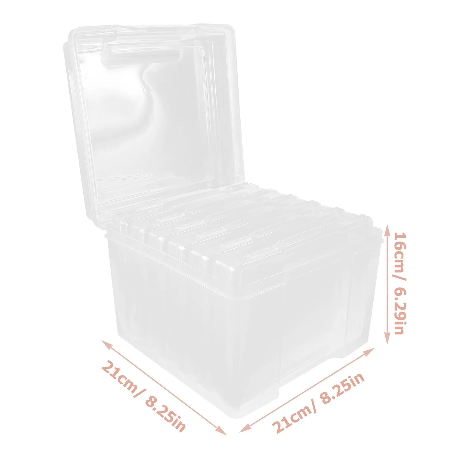 6Pcs Cards Storage Boxes Postcards Photos Organizing Cases Clear Plastic Storage Cases – Clear-View Organization with a Practical Everyday Design