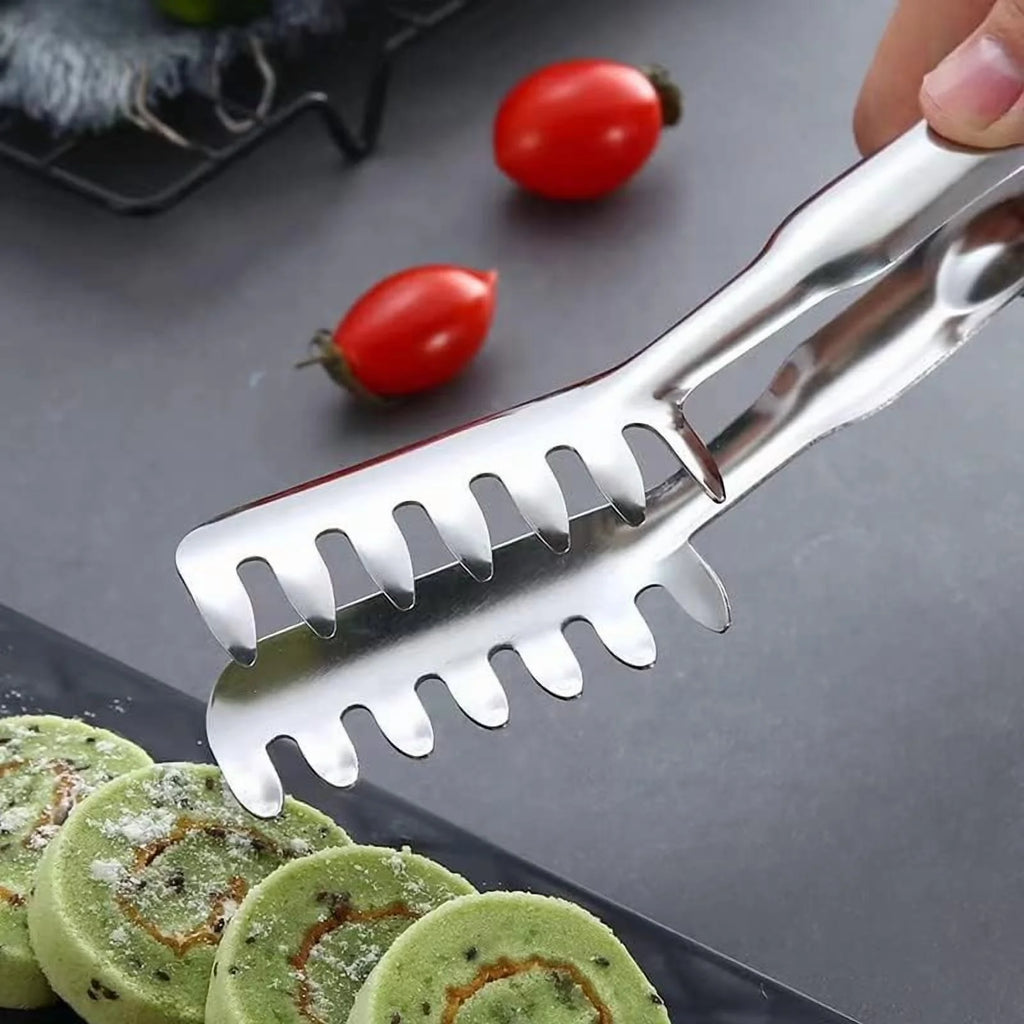 2-Piece Spaghetti Set Stainless Steel Pasta& Tongs Heat Resistant 12 Inch – Durable Stainless Steel Construction with a Practical Everyday Design