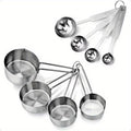 Stainless Steel Measuring Spoons and Measuring Cups Kitchen Tools for Drying and Liquid Ingredients Cooking and Baking Categories Measuring Spoons Measuring Cups Scale Bowls – Durable Stainless Steel Construction with a Practical Everyday Design